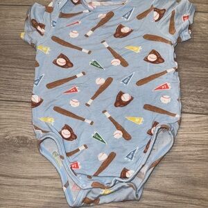 ANGELDEAR | Baseball-Themed Blue Kids One Piece